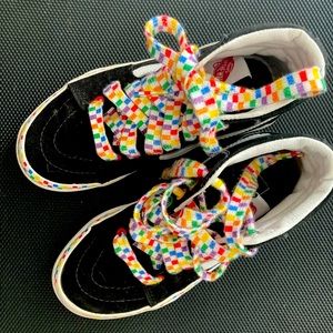 Vans old skool checkerboard skate shoes